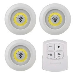 چراغ زیر کابینتی ریموت دار اورجینال 3in1 بسته ۳ تایی LED با تایمر و کنترل از راه دور