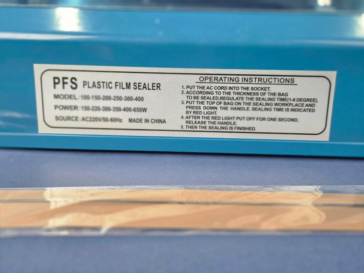 دستگاه پرس پلاستیک دستی ۲۵ سانتی با تایمر مدل PFS-250